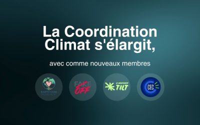 Quatre nouvelles structures rejoignent la Coordination Climat